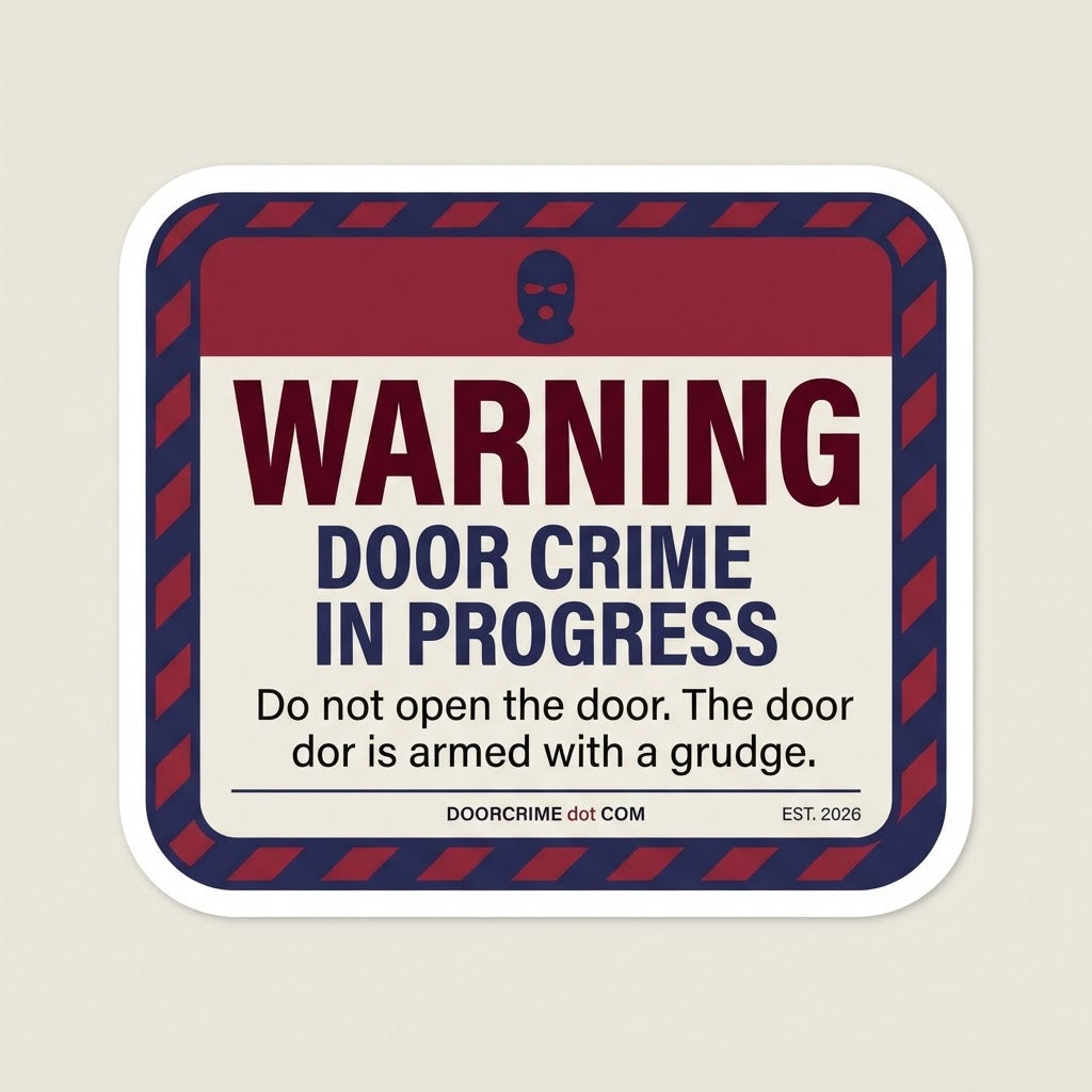 DoorCrime 3-Pack Sticker Kit